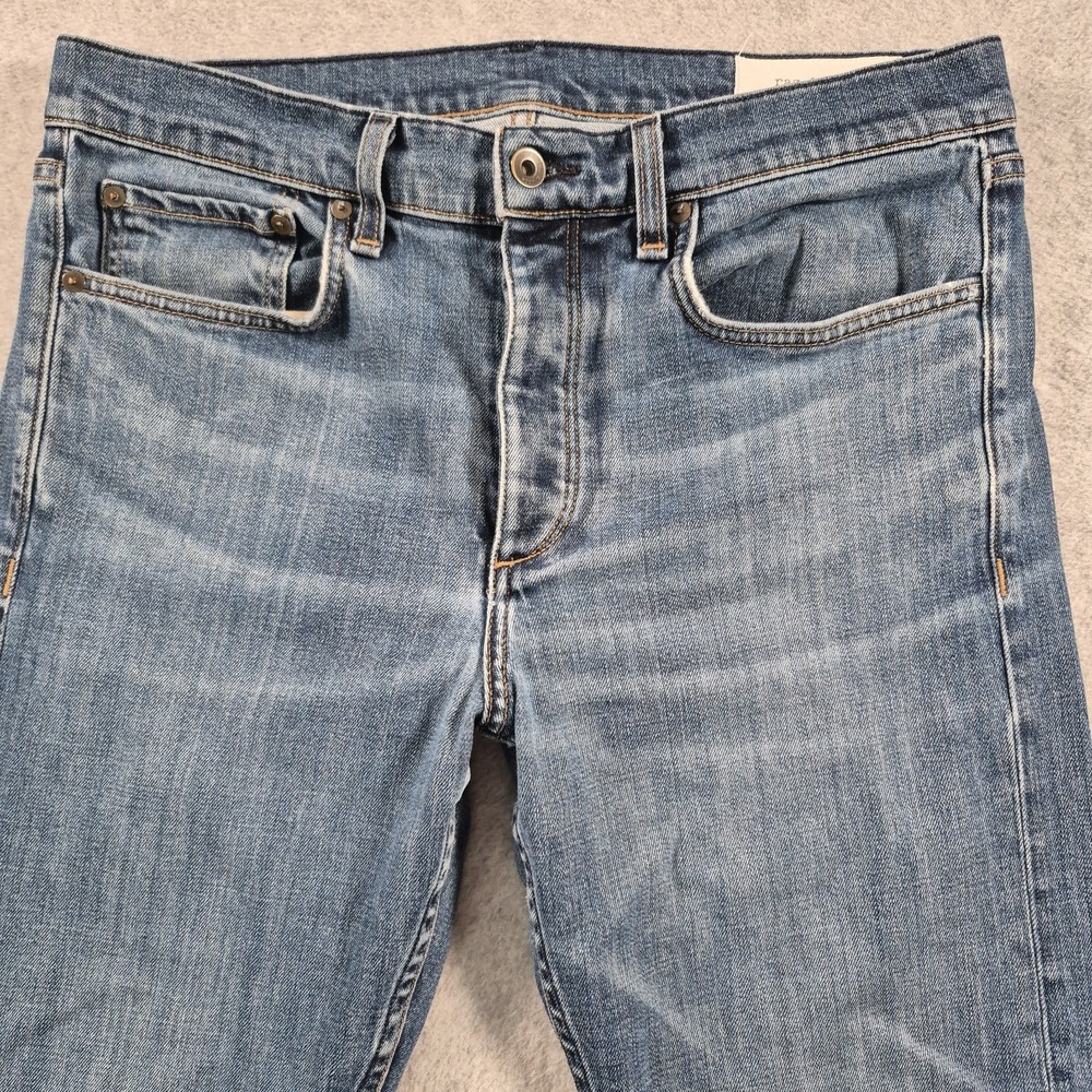 Men's Rag & Bone Fit 2 Slim Jeans M1223K Linden 33 Made in USA Designer Denim
